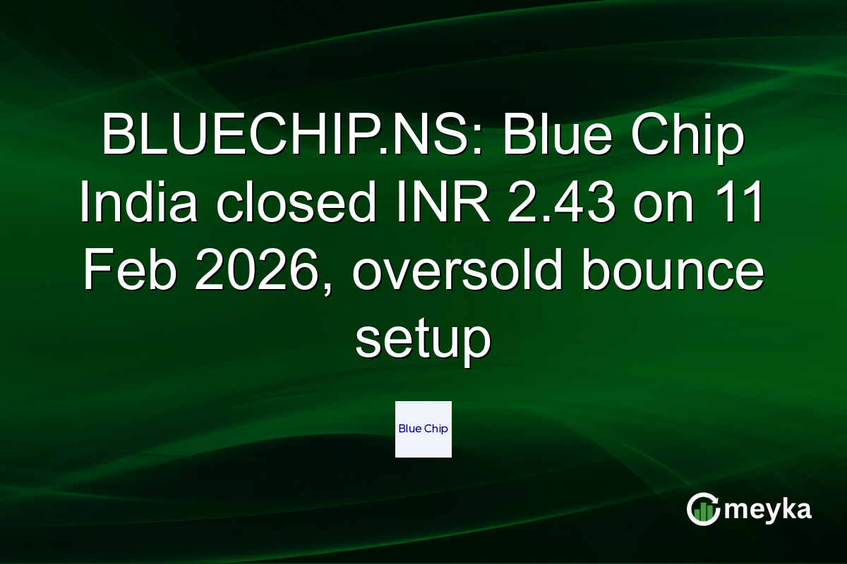 BLUECHIP.NS: Blue Chip India closed INR 2.43 on 11 Feb 2026, oversold bounce setup