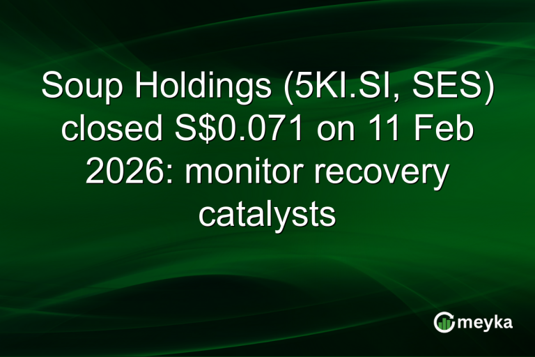 Soup Holdings (5KI.SI, SES) closed S$0.071 on 11 Feb 2026: monitor recovery catalysts