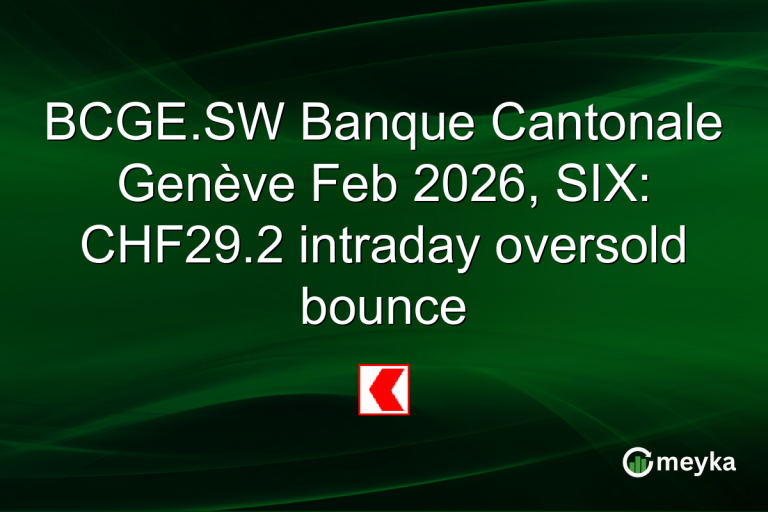 BCGE.SW Banque Cantonale Genève Feb 2026, SIX: CHF29.2 intraday oversold bounce