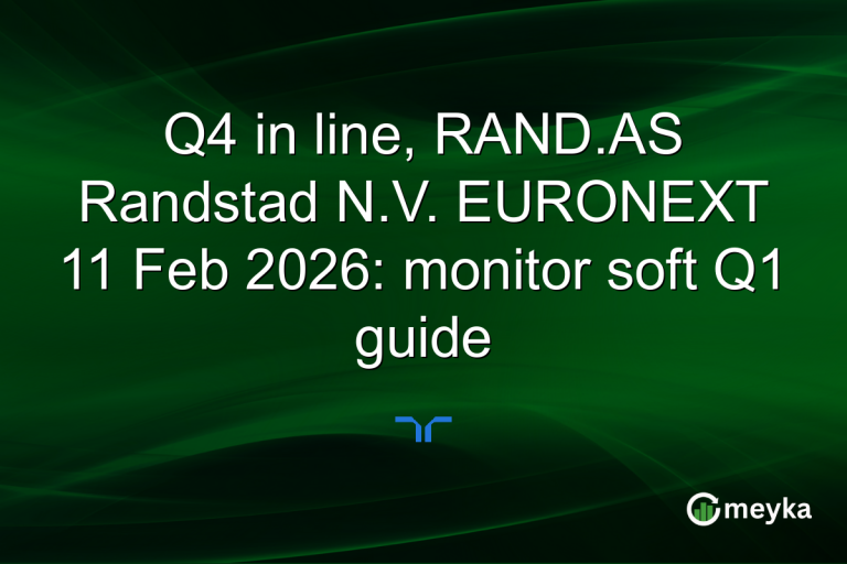 Q4 in line, RAND.AS Randstad N.V. EURONEXT 11 Feb 2026: monitor soft Q1 guide