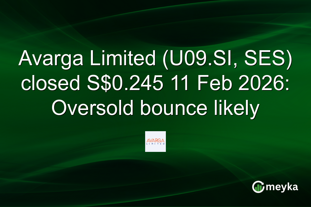 Avarga Limited (U09.SI, SES) closed S$0.245 11 Feb 2026: Oversold bounce likely