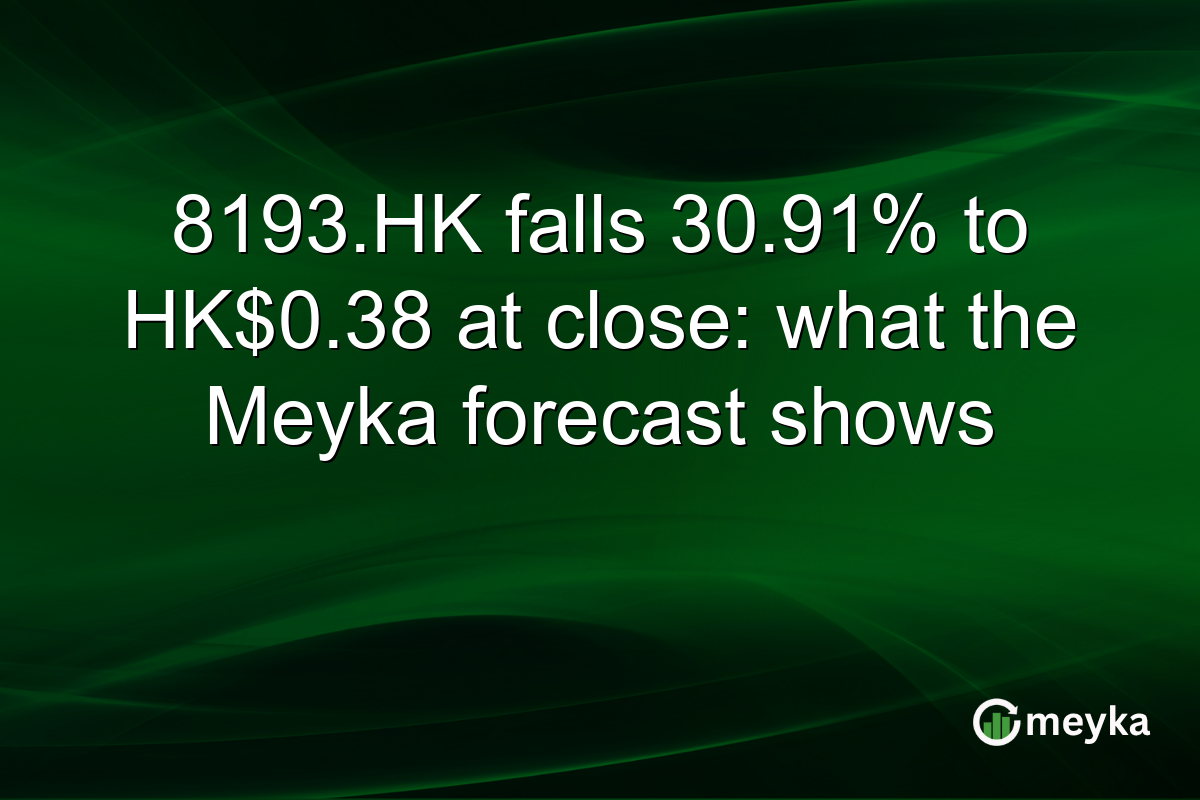 8193.HK falls 30.91% to HK$0.38 at close: what the Meyka forecast shows