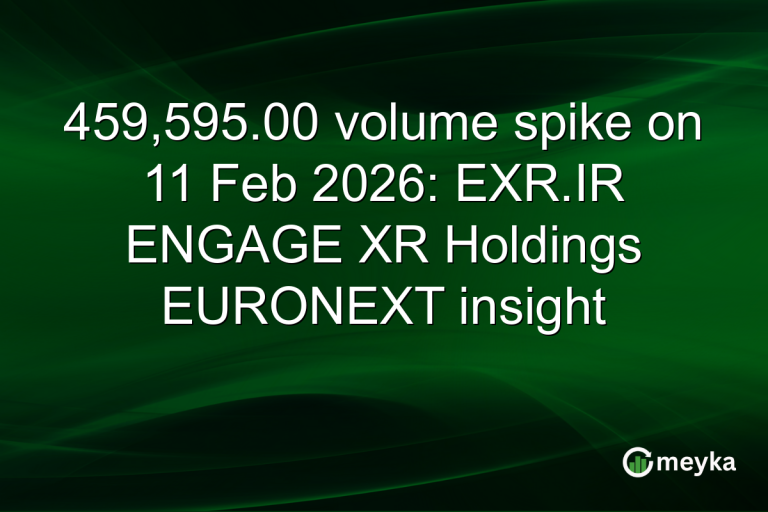 459,595.00 volume spike on 11 Feb 2026: EXR.IR ENGAGE XR Holdings EURONEXT insight