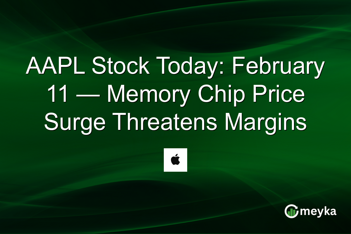 AAPL Stock Today: February 11 — Memory Chip Price Surge Threatens Margins