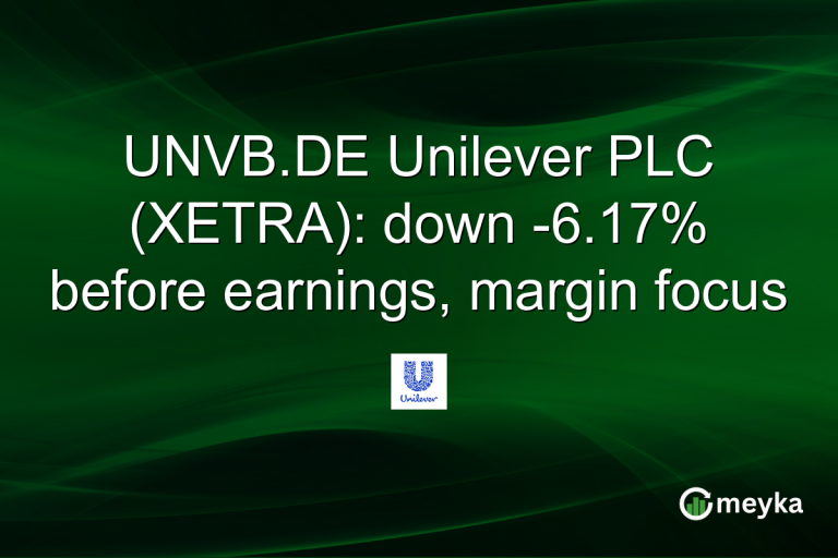 UNVB.DE Unilever PLC (XETRA): down -6.17% before earnings, margin focus