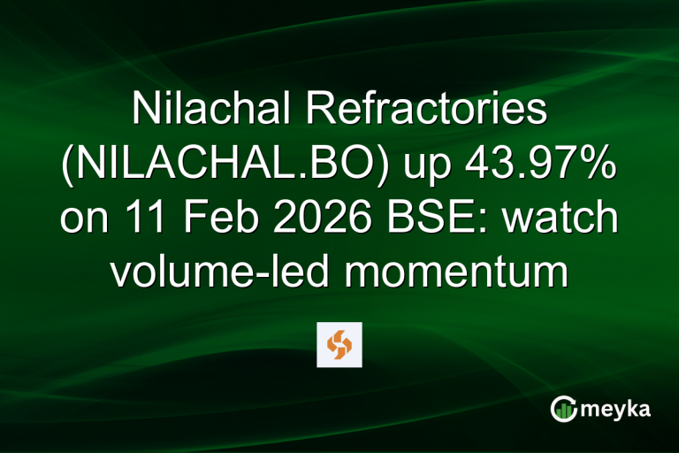 Nilachal Refractories (NILACHAL.BO) up 43.97% on 11 Feb 2026 BSE: watch volume-led momentum