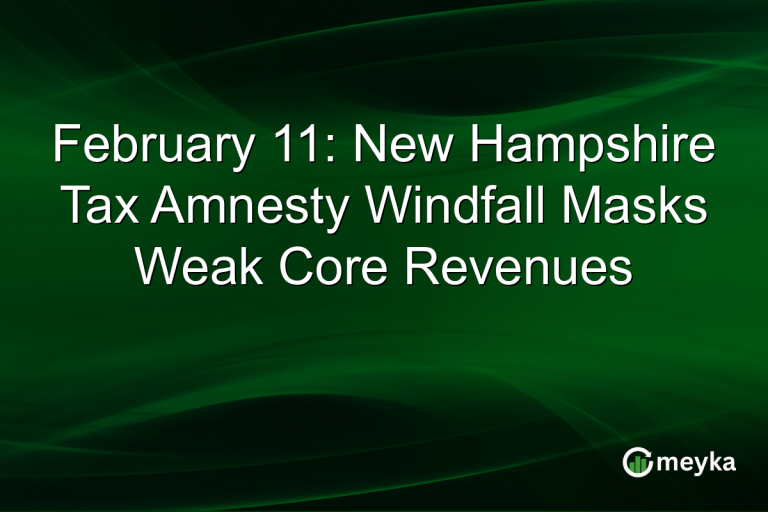 February 11: New Hampshire Tax Amnesty Windfall Masks Weak Core Revenues