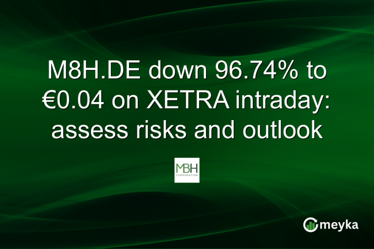 M8H.DE down 96.74% to €0.04 on XETRA intraday: assess risks and outlook