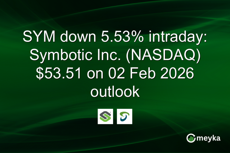 SYM down 5.53% intraday: Symbotic Inc. (NASDAQ) $53.51 on 02 Feb 2026 outlook