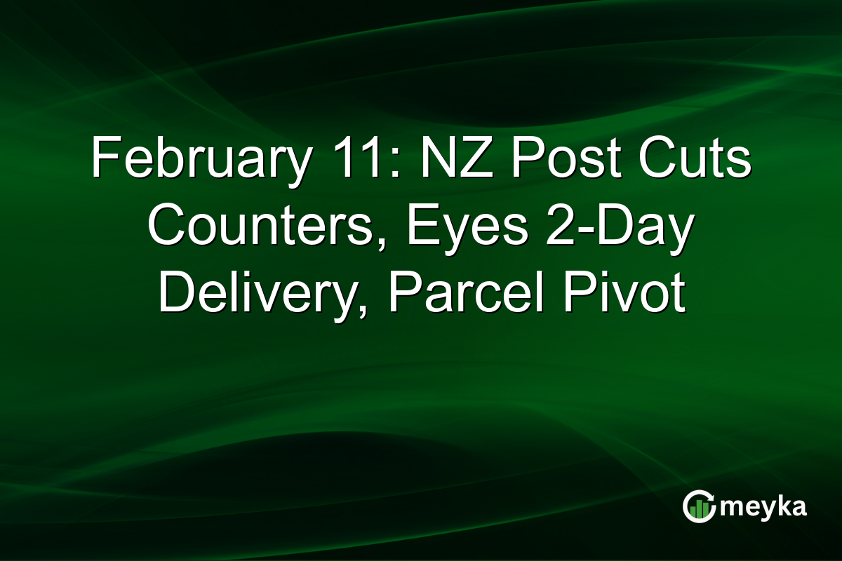 February 11: NZ Post Cuts Counters, Eyes 2-Day Delivery, Parcel Pivot