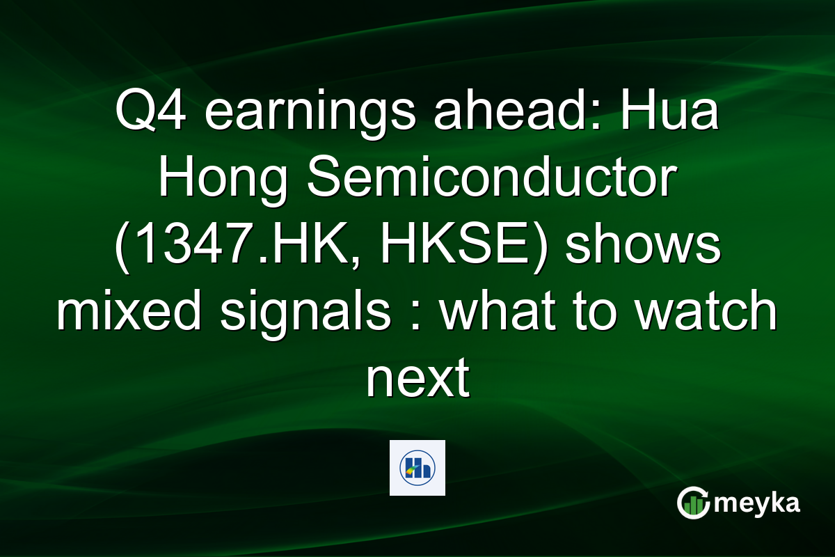 Q4 earnings ahead: Hua Hong Semiconductor (1347.HK, HKSE) shows mixed signals : what to watch next