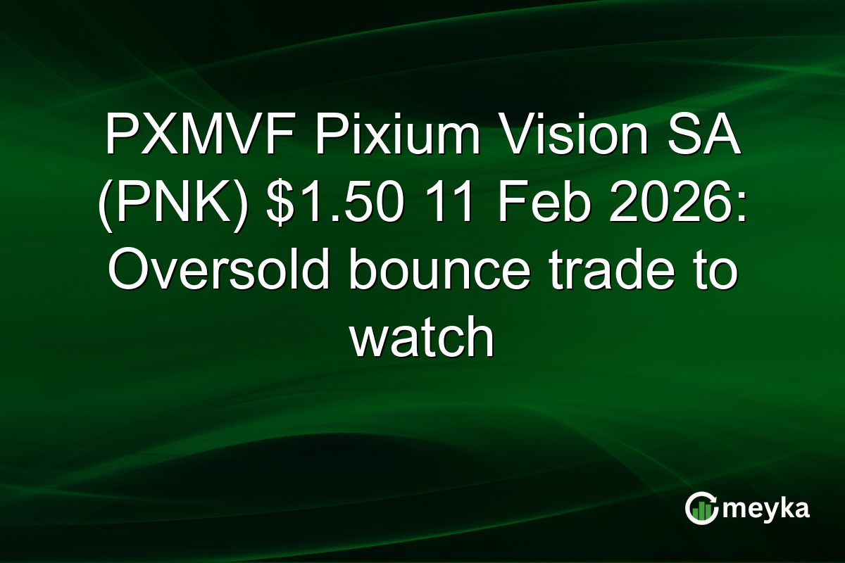 PXMVF Pixium Vision SA (PNK) $1.50 11 Feb 2026: Oversold bounce trade to watch