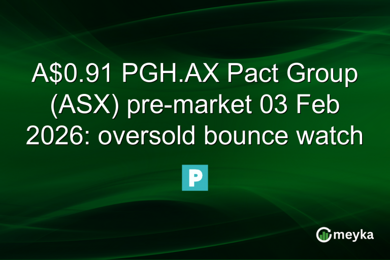 A$0.91 PGH.AX Pact Group (ASX) pre-market 03 Feb 2026: oversold bounce watch