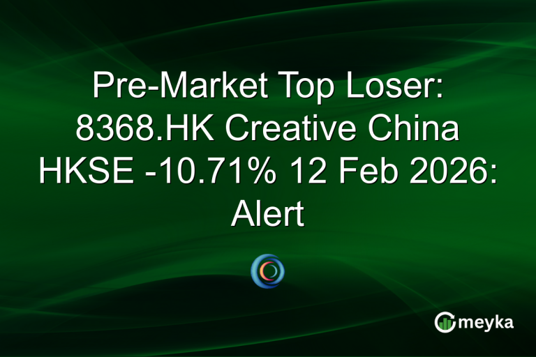 Pre-Market Top Loser: 8368.HK Creative China HKSE -10.71% 12 Feb 2026: Alert
