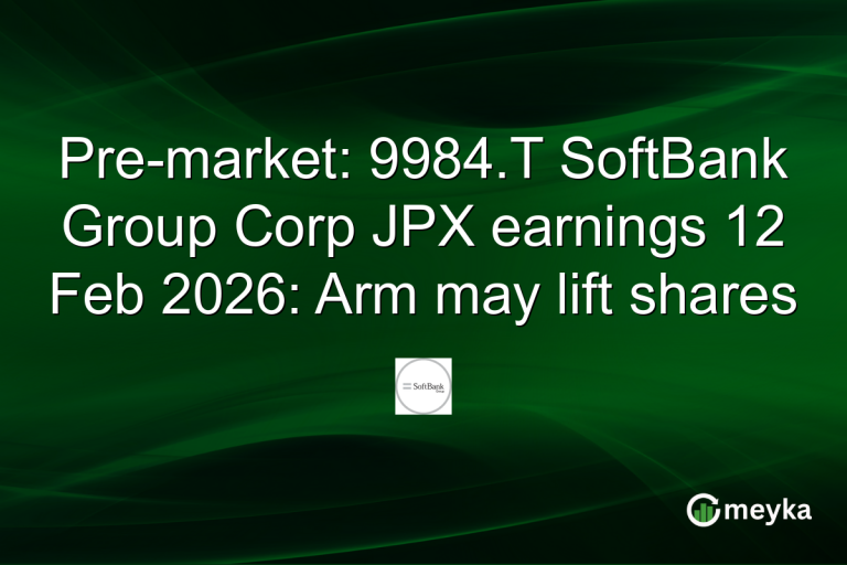Pre-market: 9984.T SoftBank Group Corp JPX earnings 12 Feb 2026: Arm may lift shares