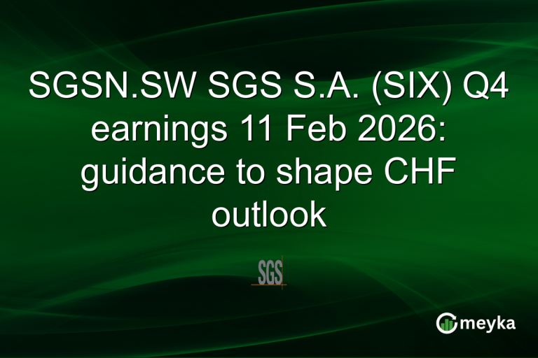SGSN.SW SGS S.A. (SIX) Q4 earnings 11 Feb 2026: guidance to shape CHF outlook