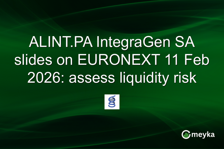 ALINT.PA IntegraGen SA slides on EURONEXT 11 Feb 2026: assess liquidity risk