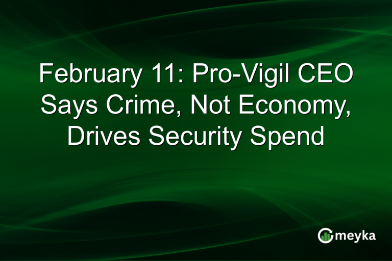 February 11: Pro-Vigil CEO Says Crime, Not Economy, Drives Security Spend