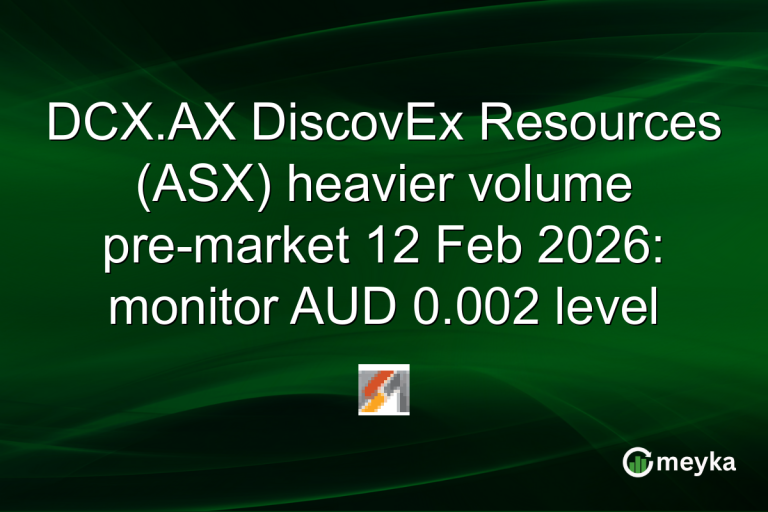 DCX.AX DiscovEx Resources (ASX) heavier volume pre-market 12 Feb 2026: monitor AUD 0.002 level