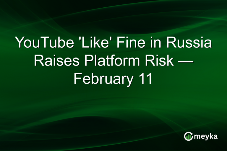 YouTube 'Like' Fine in Russia Raises Platform Risk — February 11