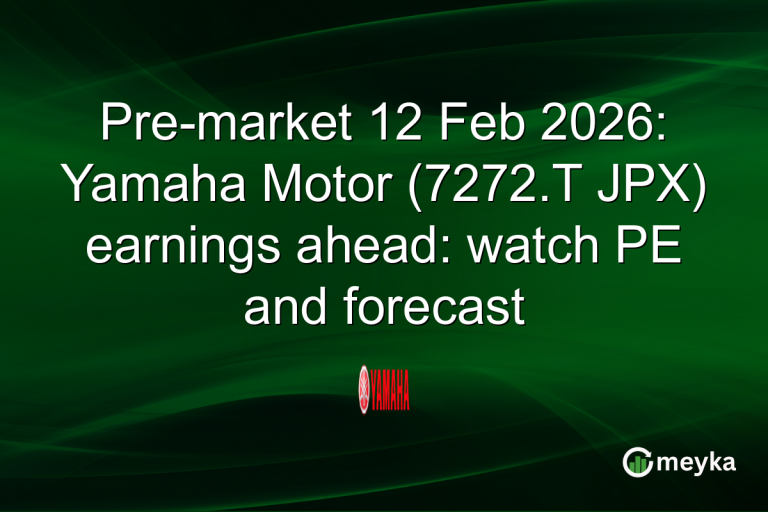 Pre-market 12 Feb 2026: Yamaha Motor (7272.T JPX) earnings ahead: watch PE and forecast