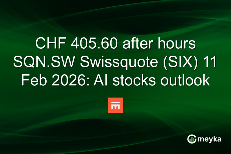 CHF 405.60 after hours SQN.SW Swissquote (SIX) 11 Feb 2026: AI stocks outlook