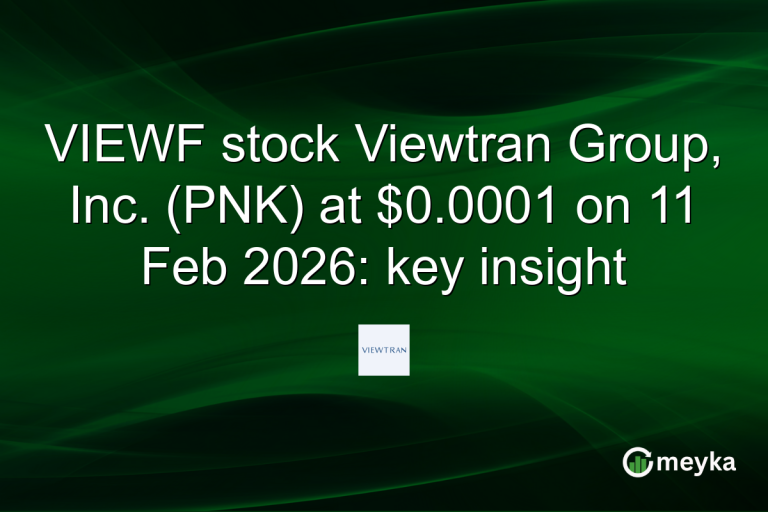 VIEWF stock Viewtran Group, Inc. (PNK) at $0.0001 on 11 Feb 2026: key insight