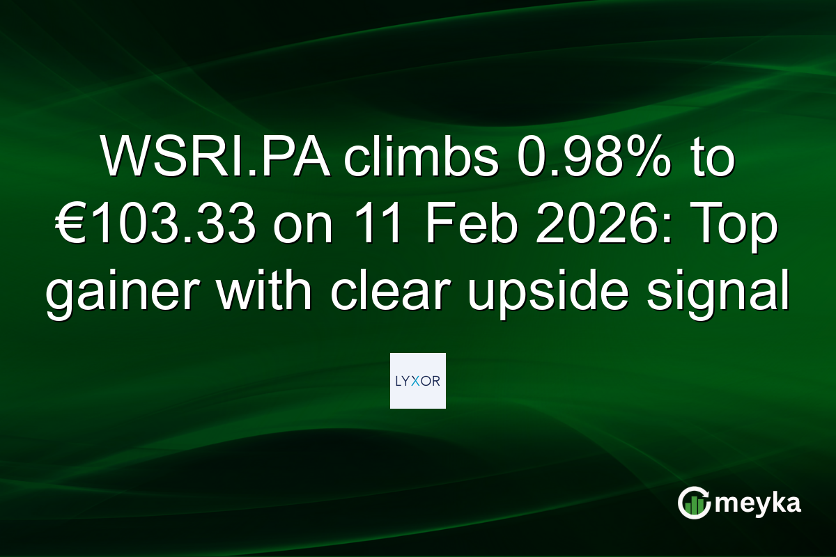 WSRI.PA climbs 0.98% to €103.33 on 11 Feb 2026: Top gainer with clear upside signal