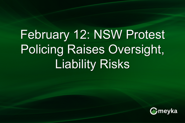 February 12: NSW Protest Policing Raises Oversight, Liability Risks