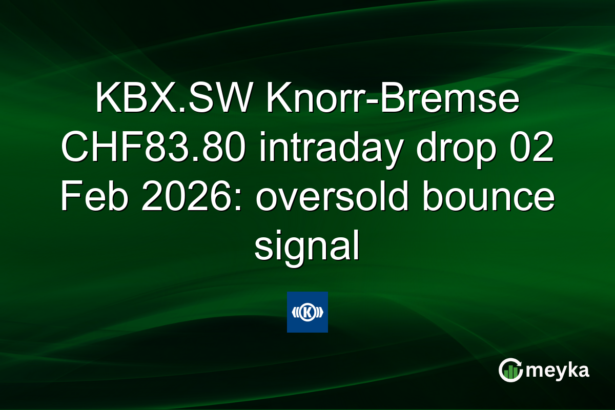 KBX.SW Knorr-Bremse CHF83.80 intraday drop 02 Feb 2026: oversold bounce signal