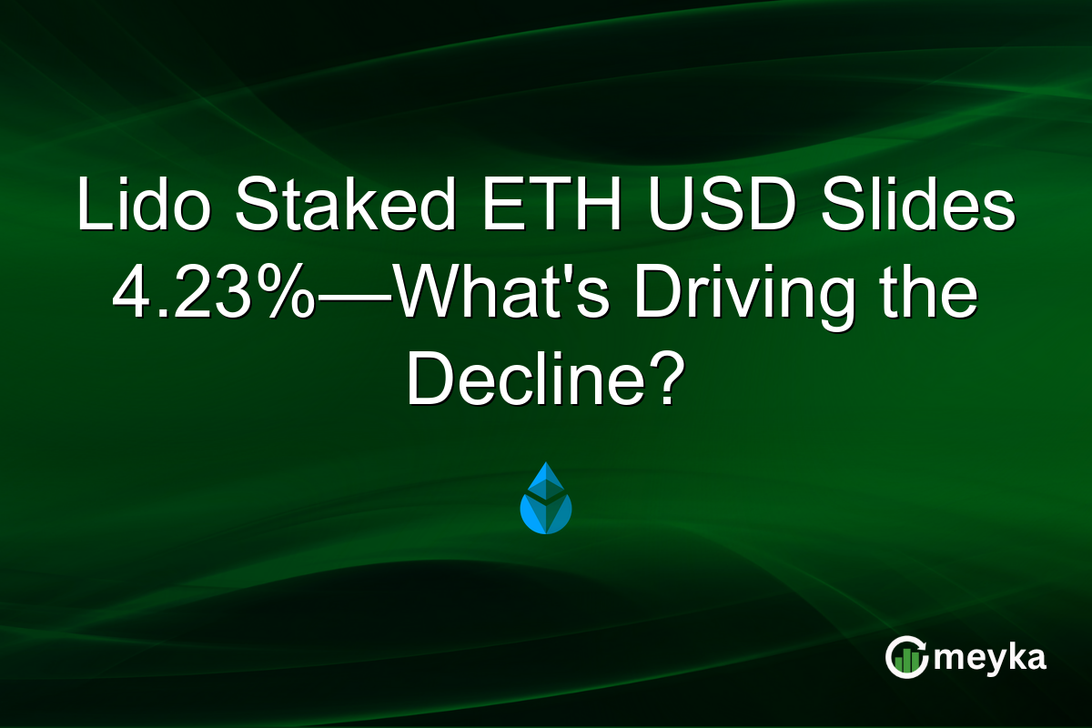 Lido Staked ETH USD Slides 4.23%—What's Driving the Decline?