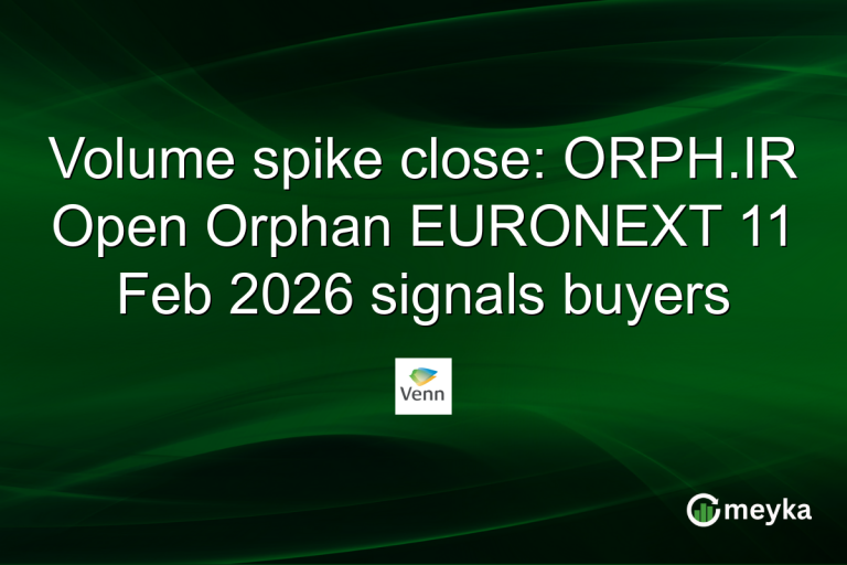 Volume spike close: ORPH.IR Open Orphan EURONEXT 11 Feb 2026 signals buyers