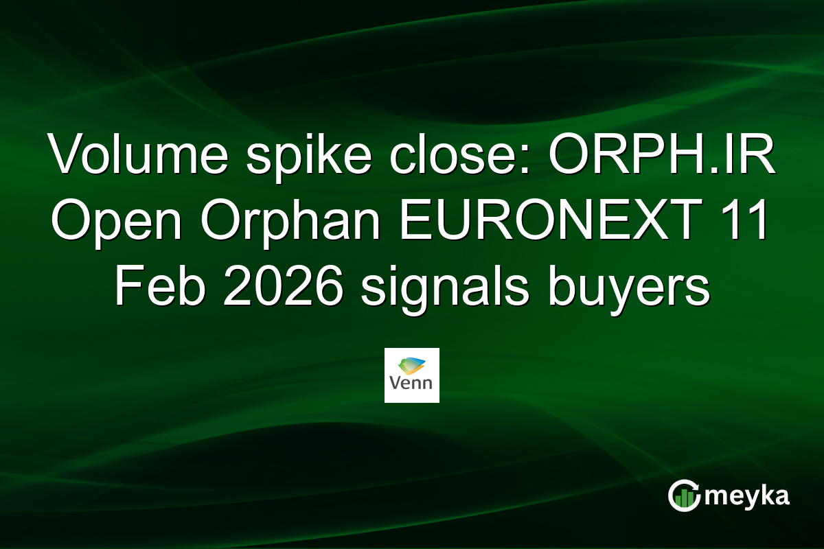 Volume spike close: ORPH.IR Open Orphan EURONEXT 11 Feb 2026 signals buyers