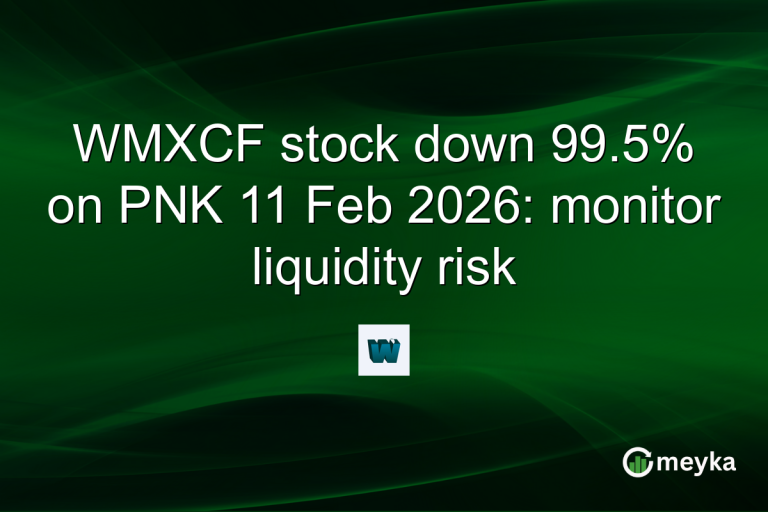 WMXCF stock down 99.5% on PNK 11 Feb 2026: monitor liquidity risk