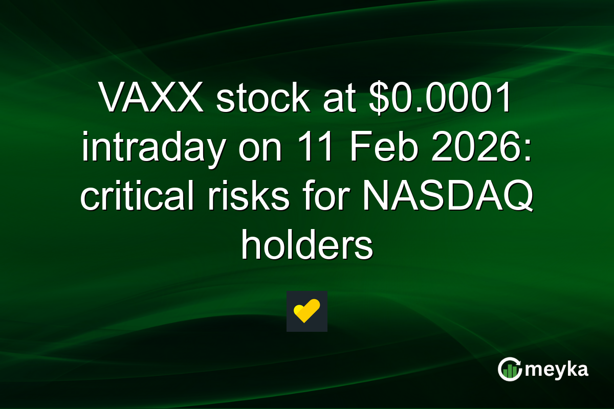 VAXX stock at $0.0001 intraday on 11 Feb 2026: critical risks for NASDAQ holders
