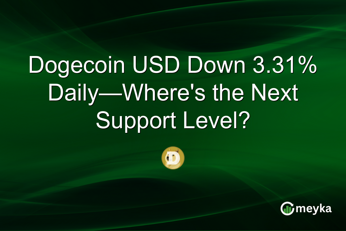 Dogecoin USD Down 3.31% Daily—Where's the Next Support Level?