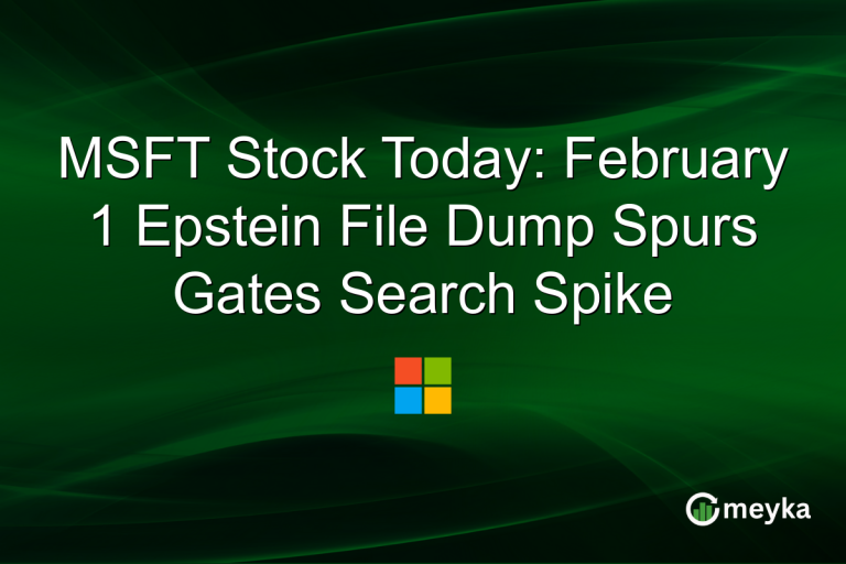 MSFT Stock Today: February 1 Epstein File Dump Spurs Gates Search Spike