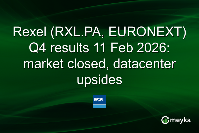 Rexel (RXL.PA, EURONEXT) Q4 results 11 Feb 2026: market closed, datacenter upsides