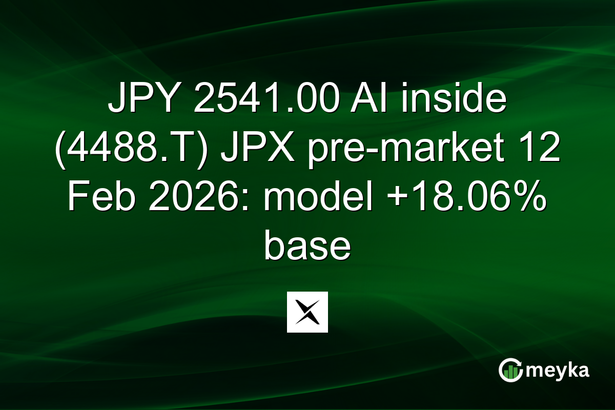 JPY 2541.00 AI inside (4488.T) JPX pre-market 12 Feb 2026: model +18.06% base