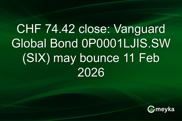 CHF 74.42 close: Vanguard Global Bond 0P0001LJIS.SW (SIX) may bounce 11 Feb 2026