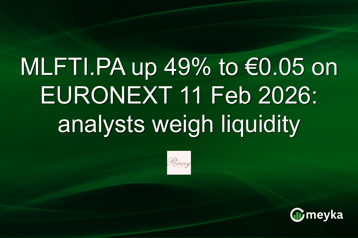 MLFTI.PA up 49% to €0.05 on EURONEXT 11 Feb 2026: analysts weigh liquidity