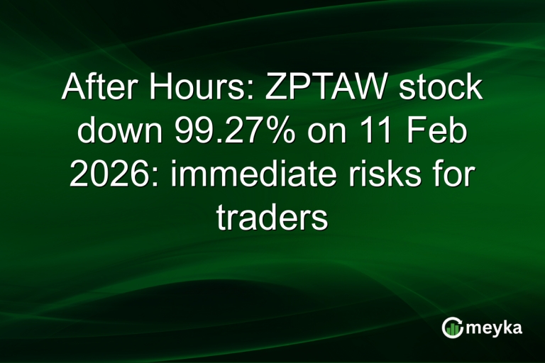 After Hours: ZPTAW stock down 99.27% on 11 Feb 2026: immediate risks for traders