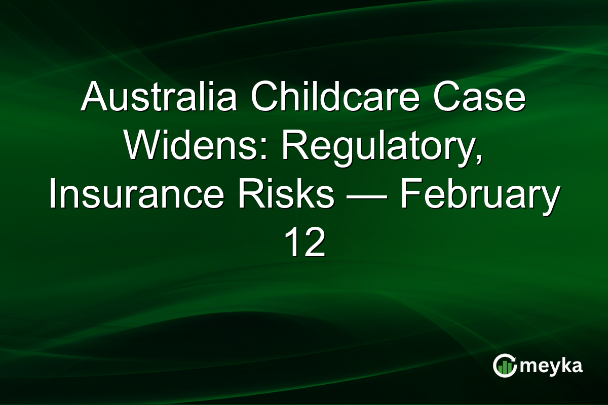 Australia Childcare Case Widens: Regulatory, Insurance Risks — February 12
