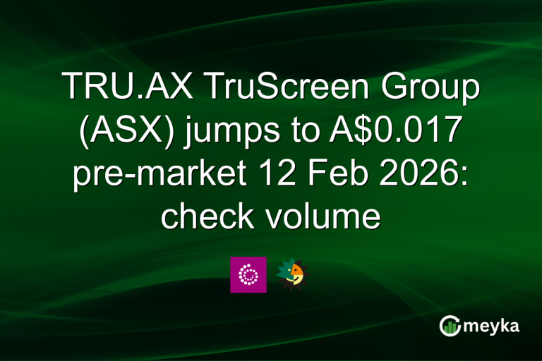 TRU.AX TruScreen Group (ASX) jumps to A$0.017 pre-market 12 Feb 2026: check volume