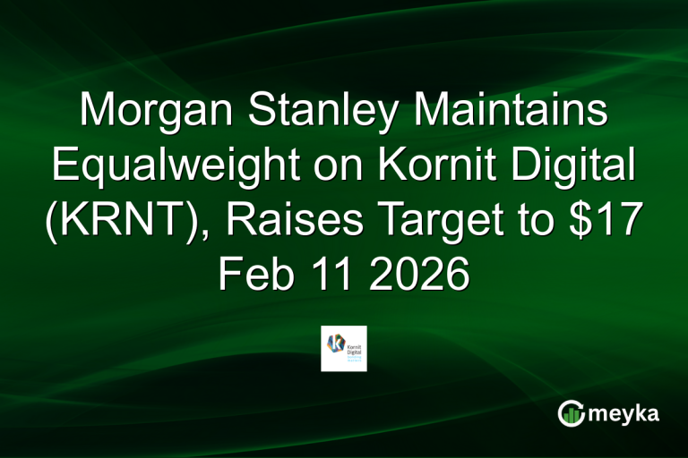 Morgan Stanley Maintains Equalweight on Kornit Digital (KRNT), Raises Target to $17 Feb 11 2026