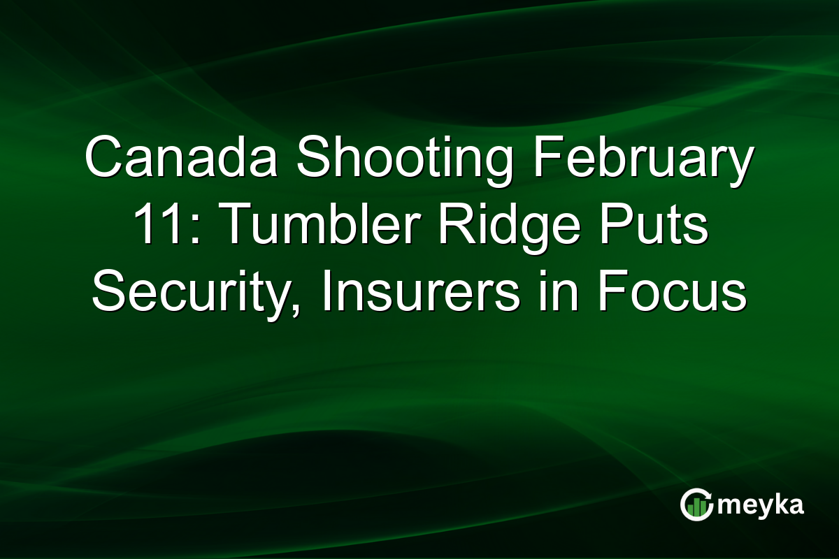Canada Shooting February 11: Tumbler Ridge Puts Security, Insurers in Focus