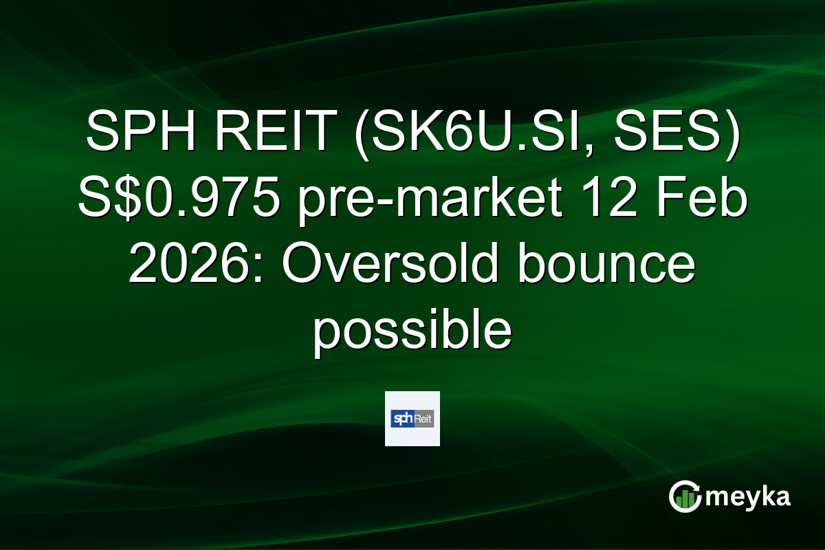 SPH REIT (SK6U.SI, SES) S$0.975 pre-market 12 Feb 2026: Oversold bounce possible