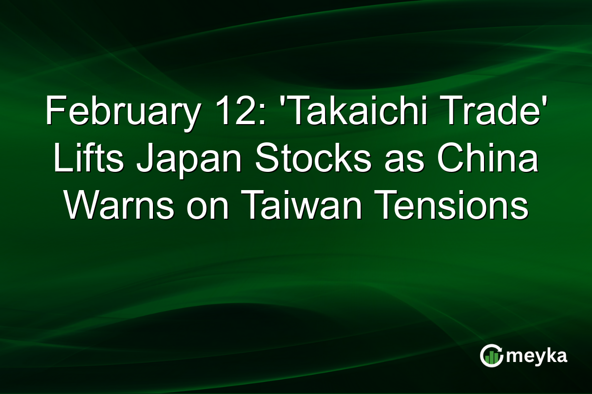 February 12: 'Takaichi Trade' Lifts Japan Stocks as China Warns on Taiwan Tensions