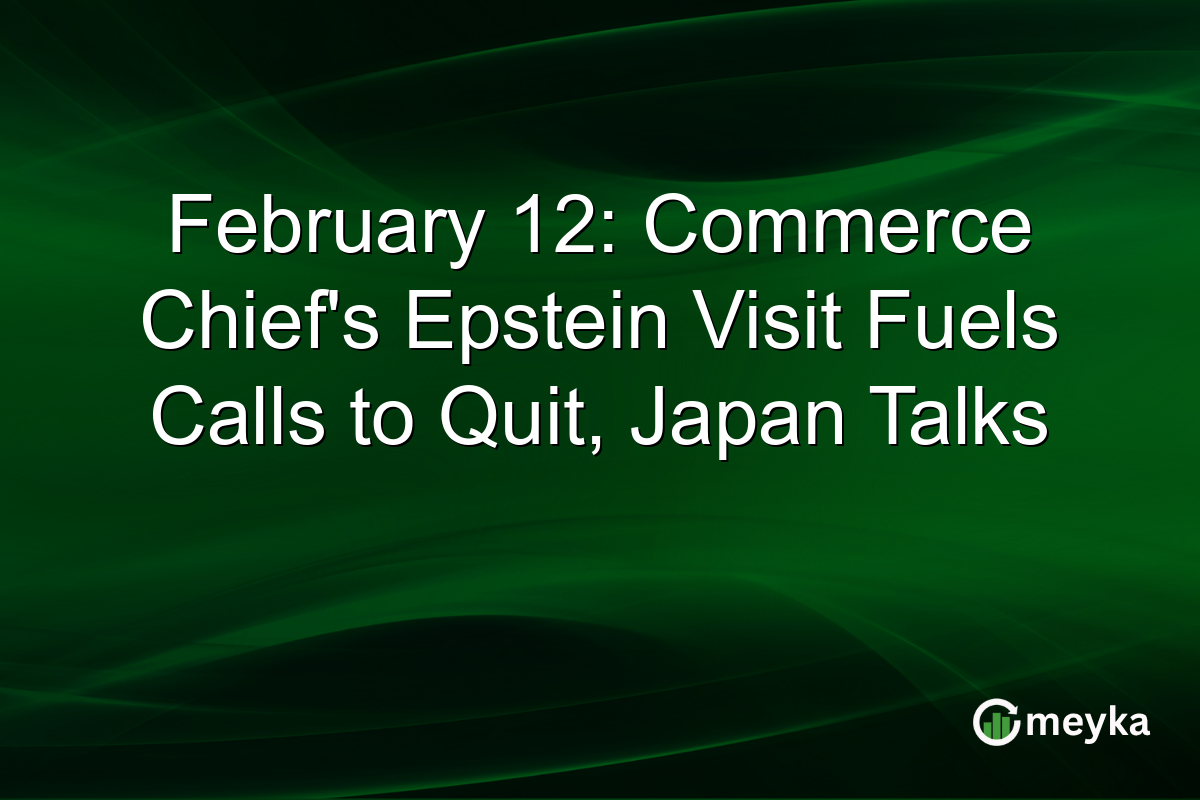 February 12: Commerce Chief's Epstein Visit Fuels Calls to Quit, Japan Talks