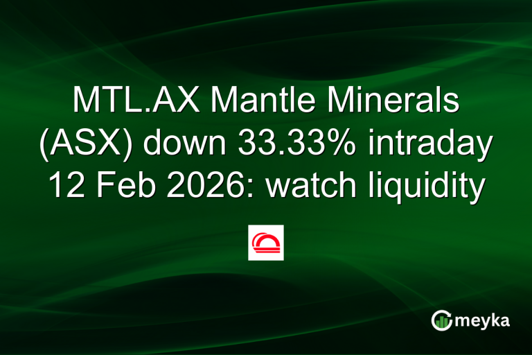 MTL.AX Mantle Minerals (ASX) down 33.33% intraday 12 Feb 2026: watch liquidity